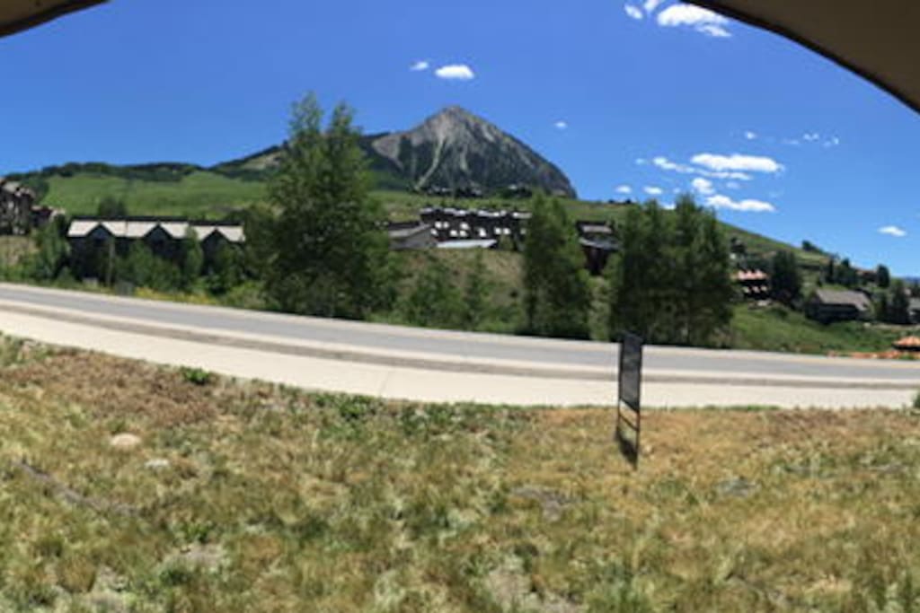 View of CB from the living room window