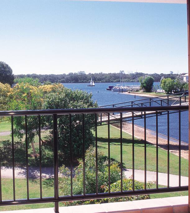 View overlooking canal and river