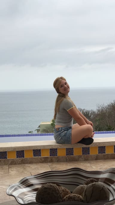 Infinity pool on the Pacific coast