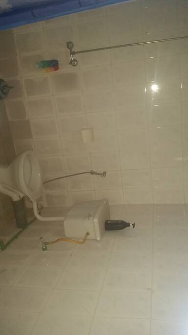 One of the bathrooms