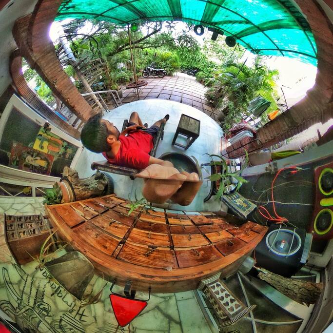 The Garden area
