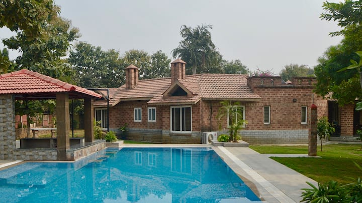 Simbliss Farm With Private Pool In Manesar Farm Stays For Rent In Gurugram Hr India