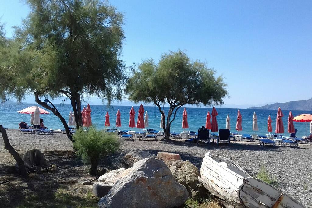 The beach