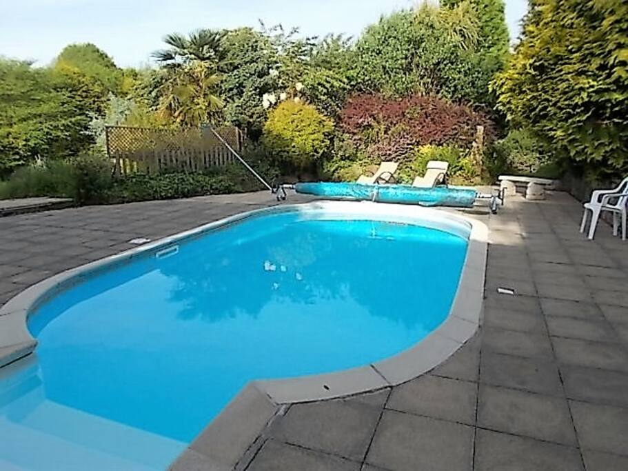 private heated swimming pool