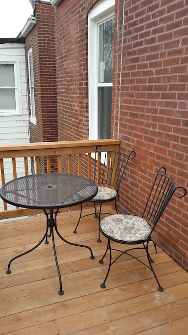 Private porch for guests to enjoy.