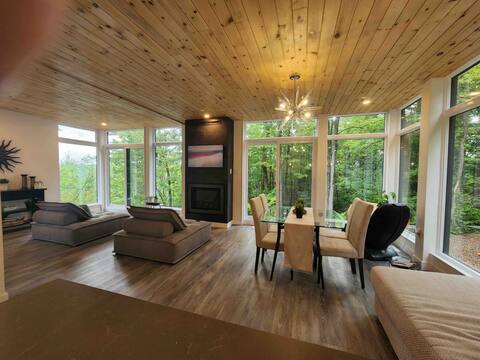 Nature getaway with sauna, fireplace  & rooftop