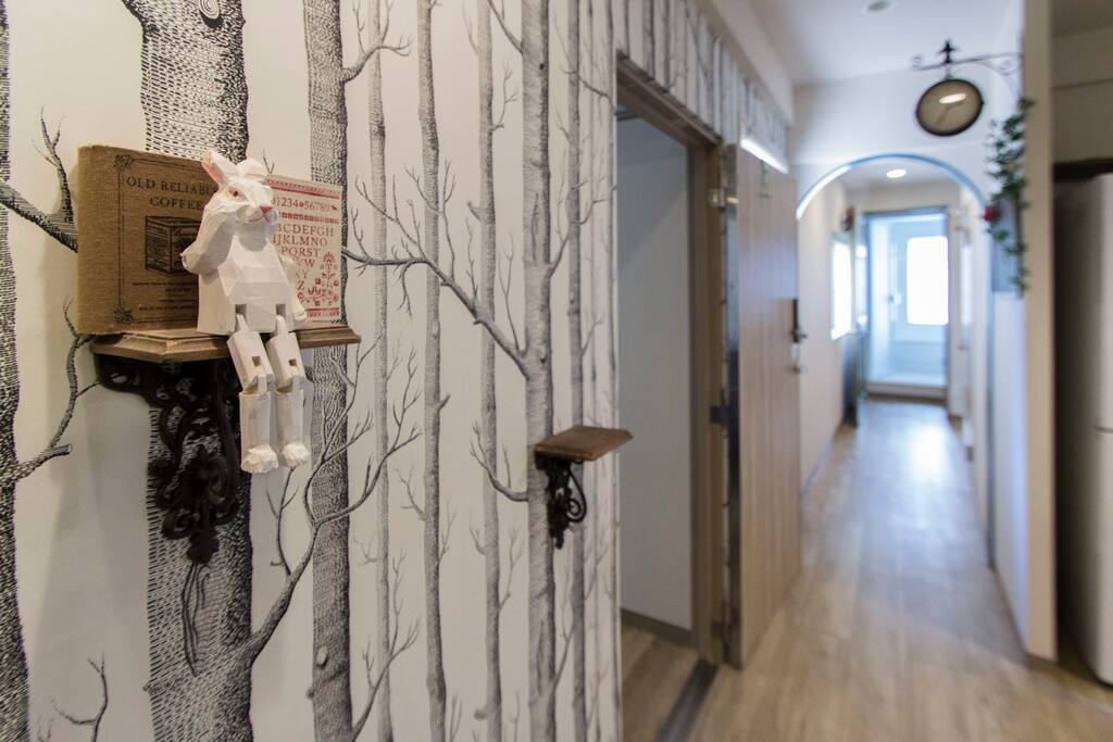 This little rabbit will welcome you to our place :)