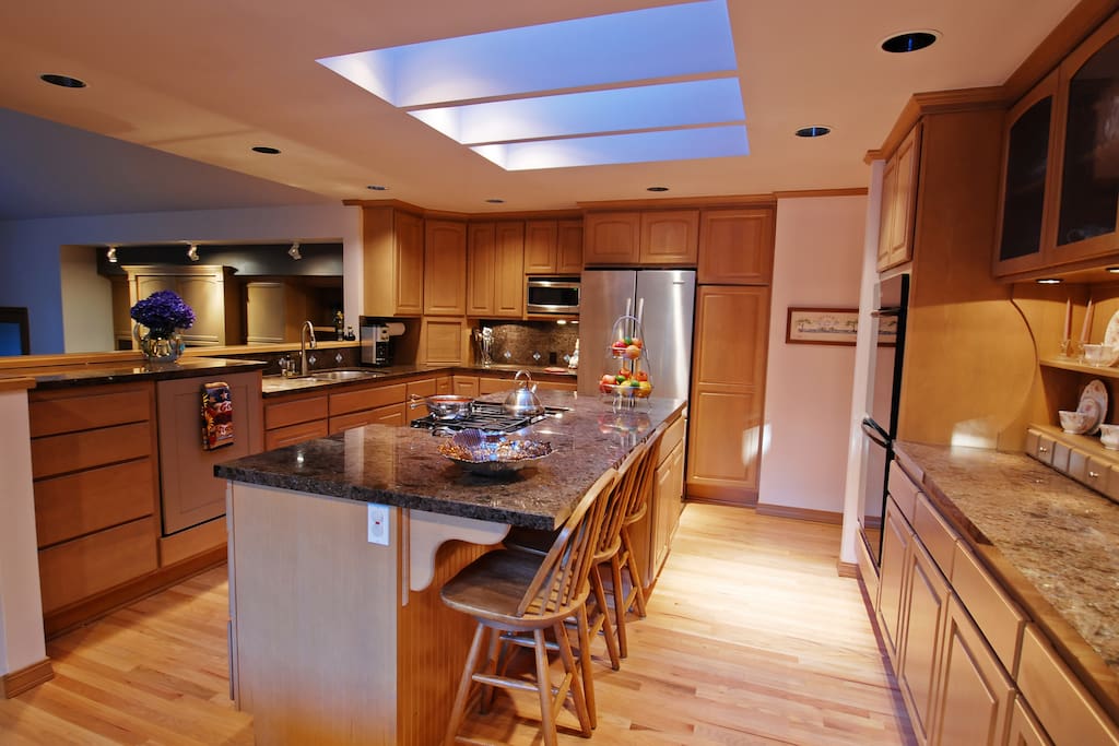 Large shared kitchen is a cooks delite
