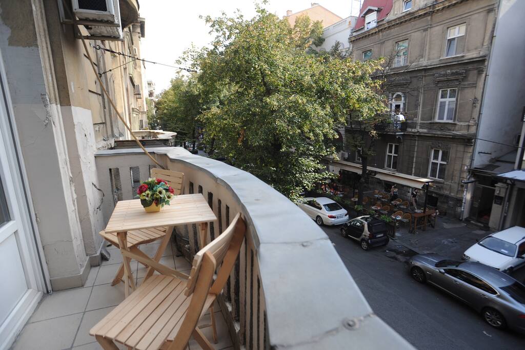 Balcony with a view to Strahinica Bana Street