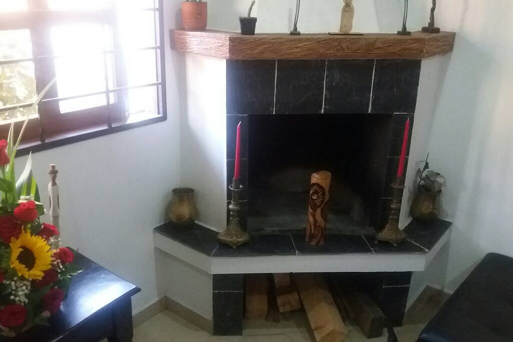 Chimenea para noches de tertulia