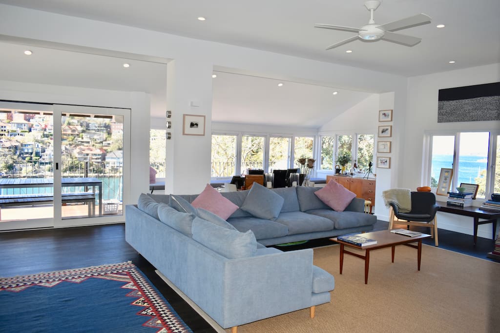 Relax and enjoy the view from the living room.