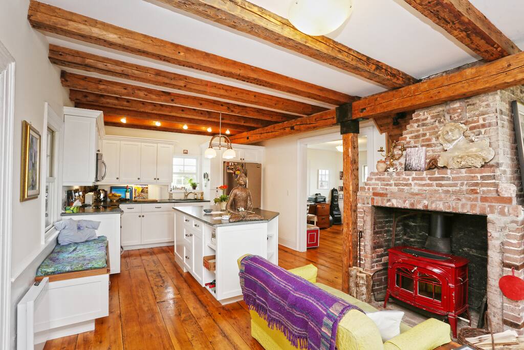 Well appointed kitchen with office off to the side