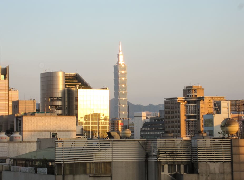 Overlooking the 101 building