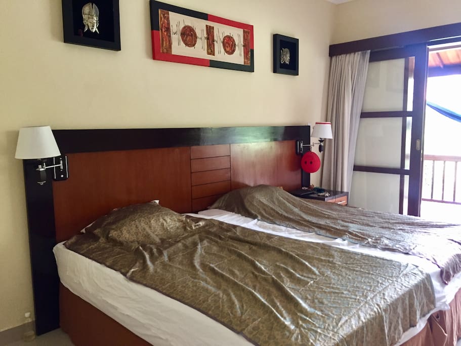 Big cozy room. You will also have a big wardrobe, security box, fridge, dryer for clothes etc.