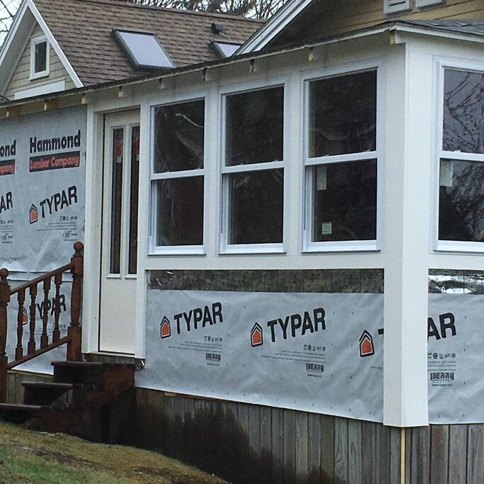Porch just enclosed