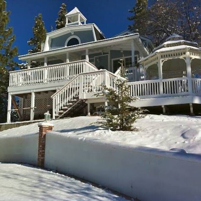 This shows the front of the house.