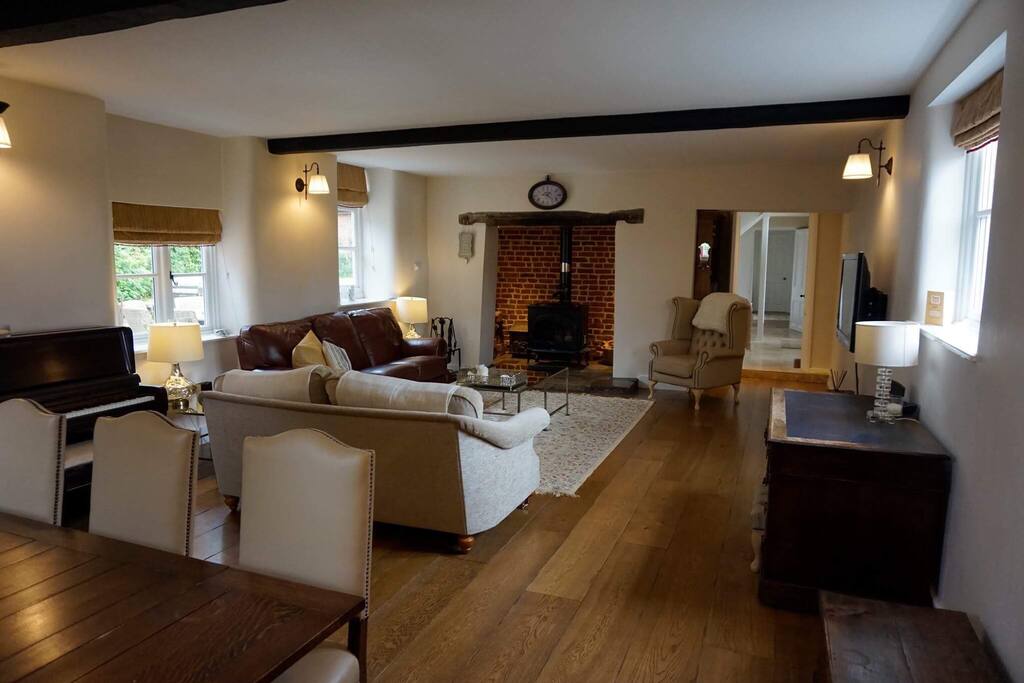 Lounge and dining room.
