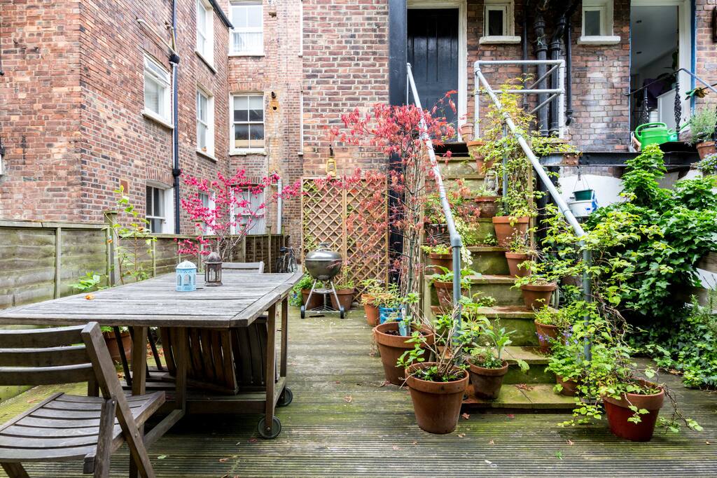 The beautiful, private garden.