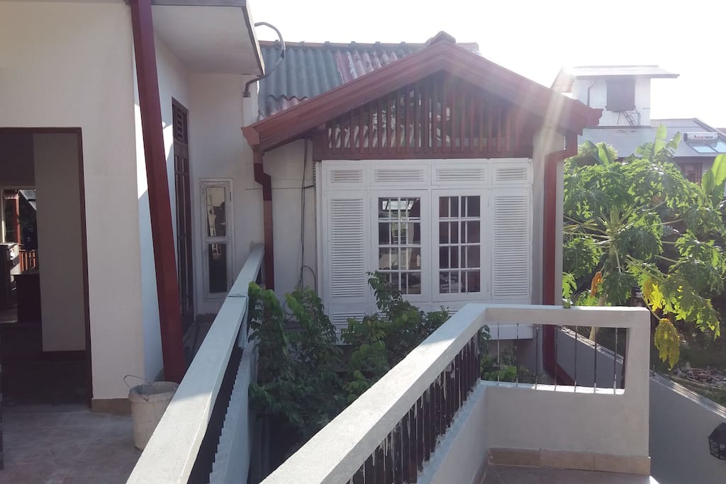 Front view from the balcony