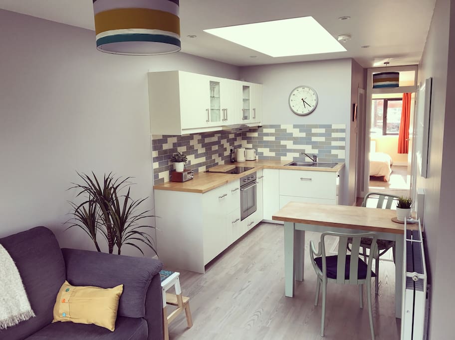 The airy kitchen