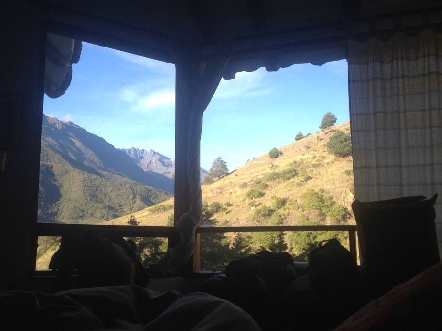 Vista desde el dormitorio principal.