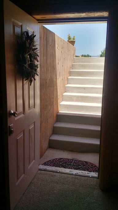 Stairs into basement