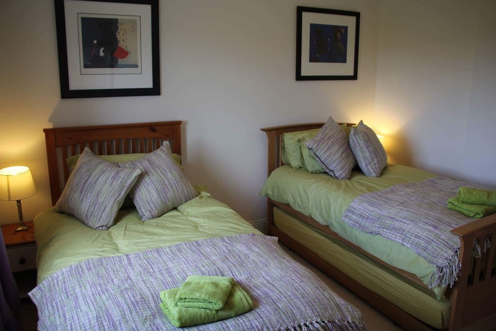Bedroom with pull-out 'trundle bed' to sleep 3 if needed.