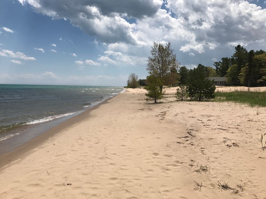 The beach