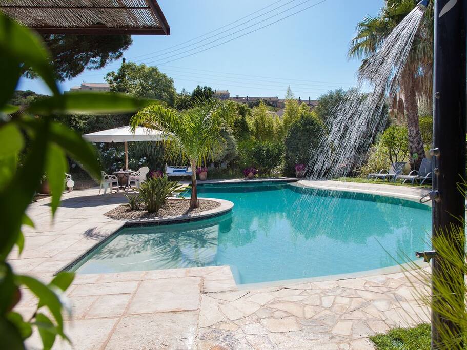 Pool and outdoor shower