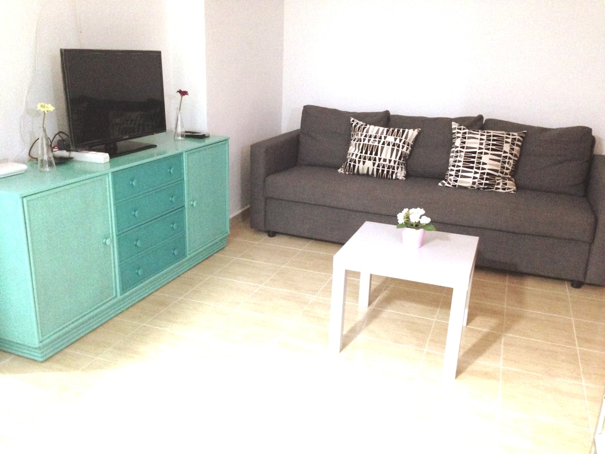 Obývací priestor je ideálny na oddych s knihou alebo pozretie filmu 