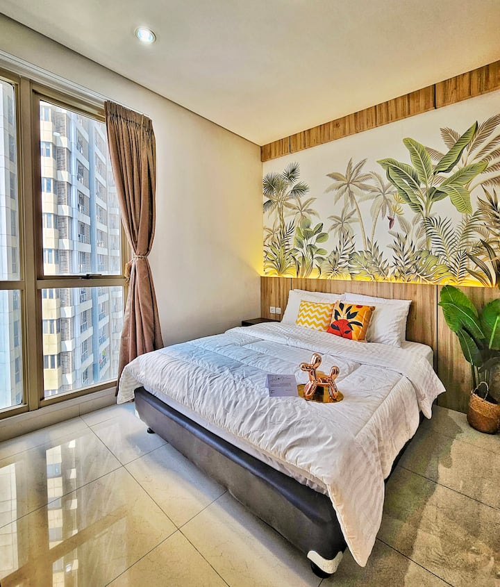 Spazio by SAN | 3BR 7 Bed @ Taman Anggrek Res Mall