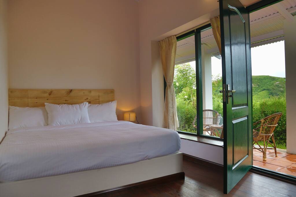 Bedroom on a day