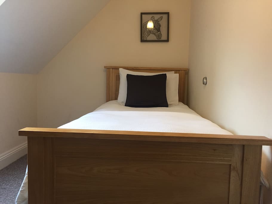 Solid oak bed