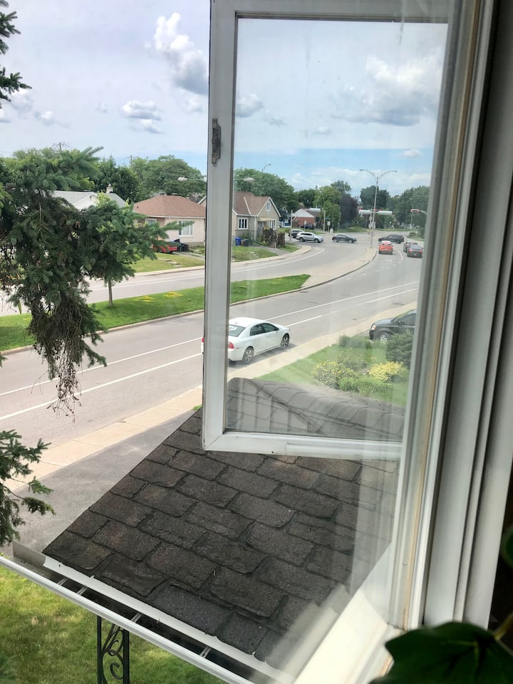View from the bedroom for transparency (In regards to the noisy boulevard  feedback I received). 