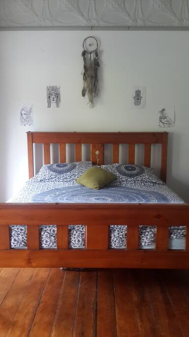Extra large comfy bed.