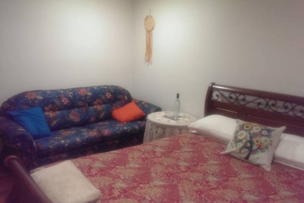 Sofa and table