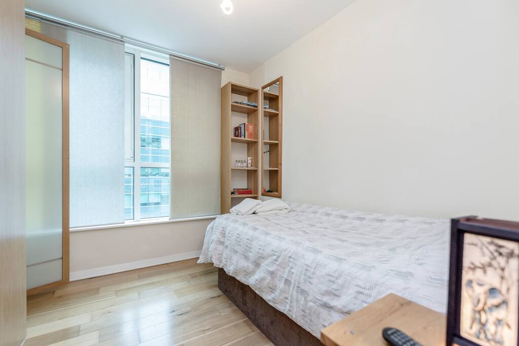 The room is very bright - lots of natural light!