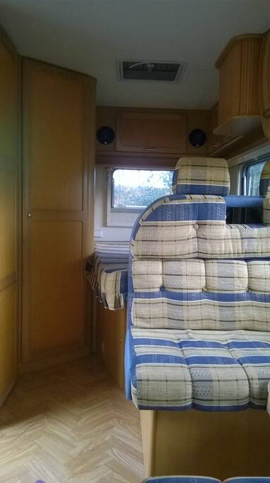 Neat interior with everything you need for glamping!