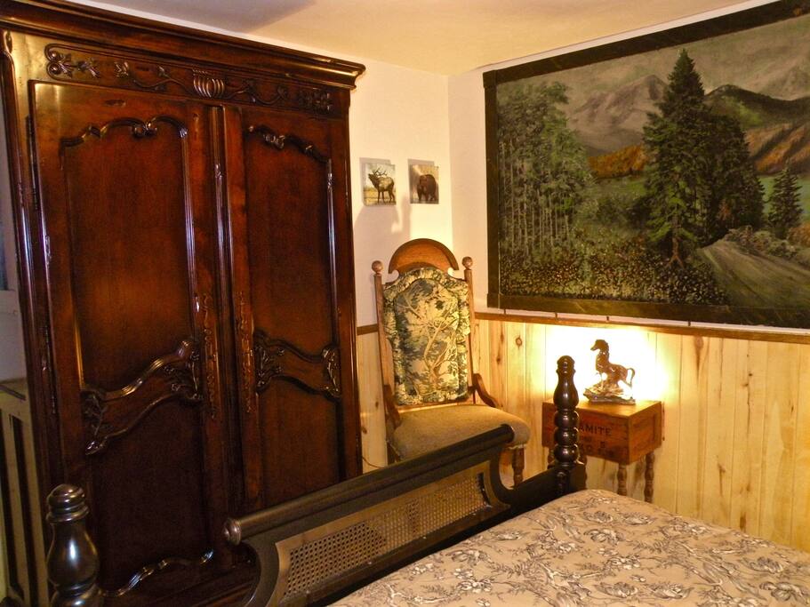 Designer furnishings and antiques.