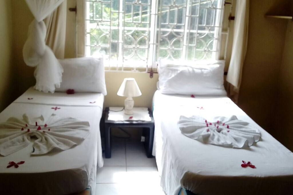Option of 2 single beds.