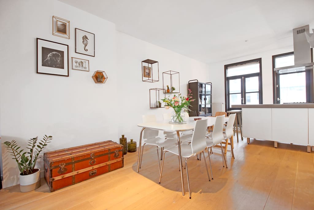 The apartment has a great atmosphere