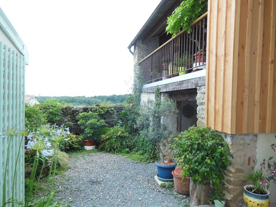 La vallée de l'Egray vue de la maison