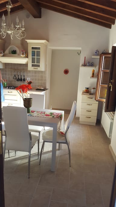 The dining area