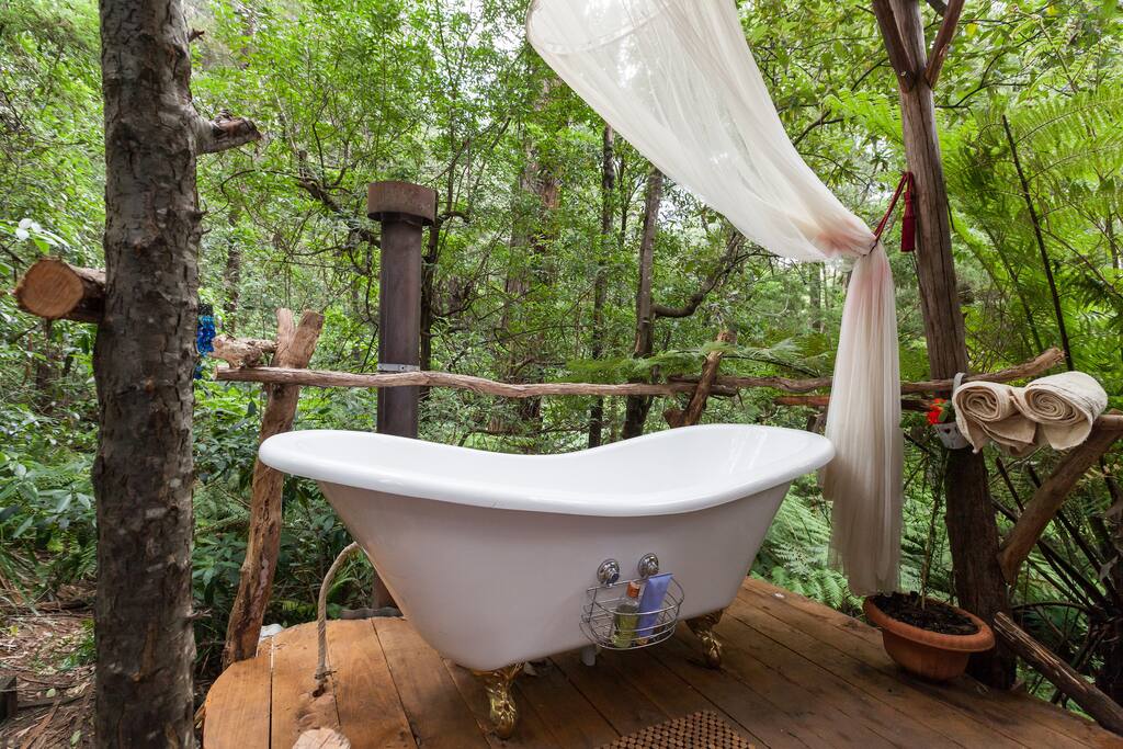 Riverside Sanctuary Fern Bathing Cabins for Rent in Warburton, Victoria, Australia Riverside Sanctuary Fern Bathing Cabins for Rent in Warburton, Victoria, Australia