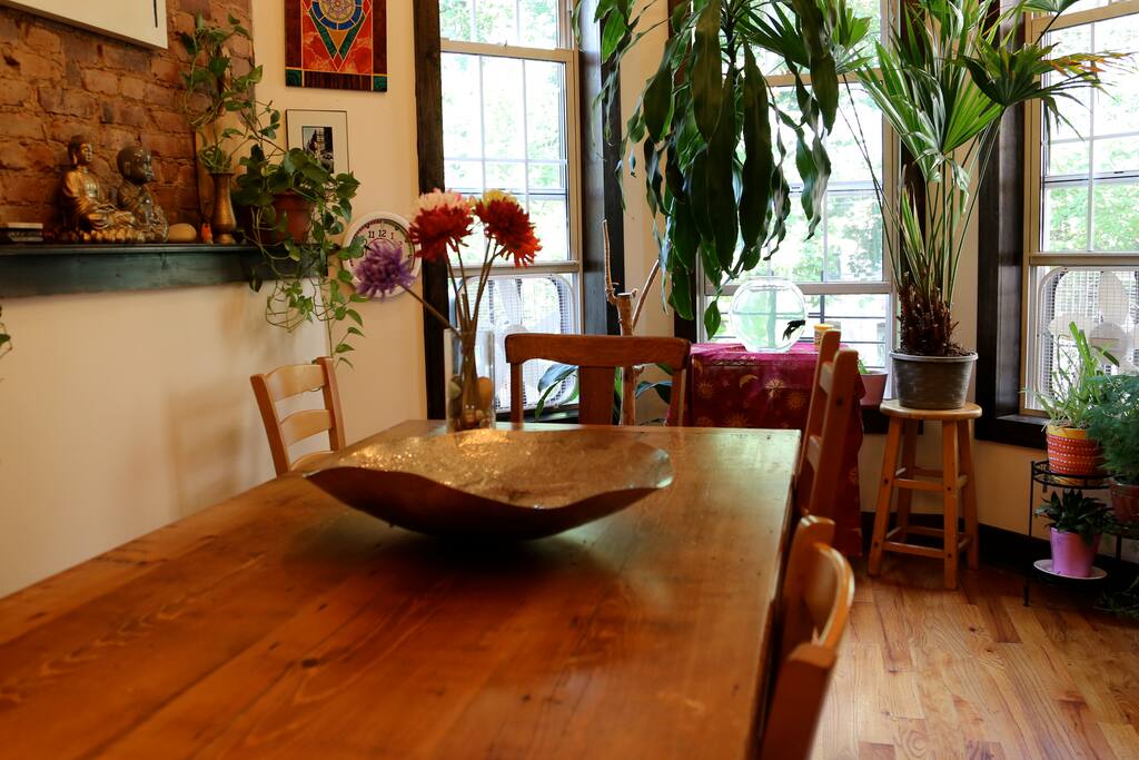 Farm table in our dinning room