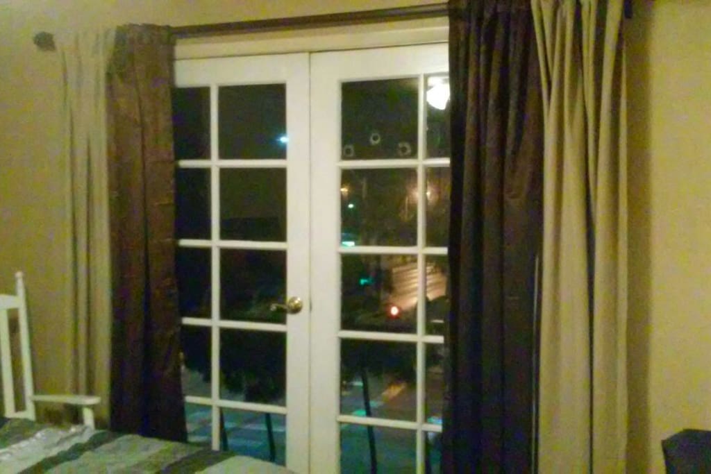 In suite French doors to Juilet Balcony