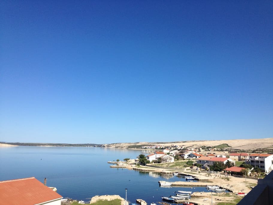 View on the bay from the balcony.