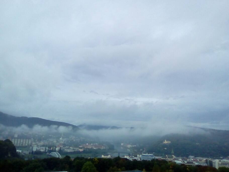 výhled z okna