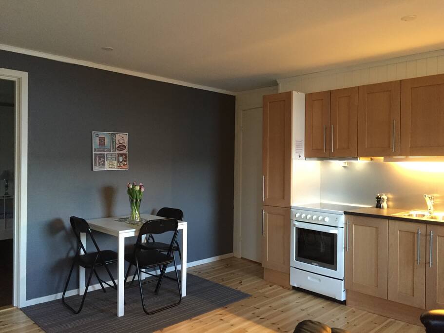 Kitchen and Dining table for 4 persons