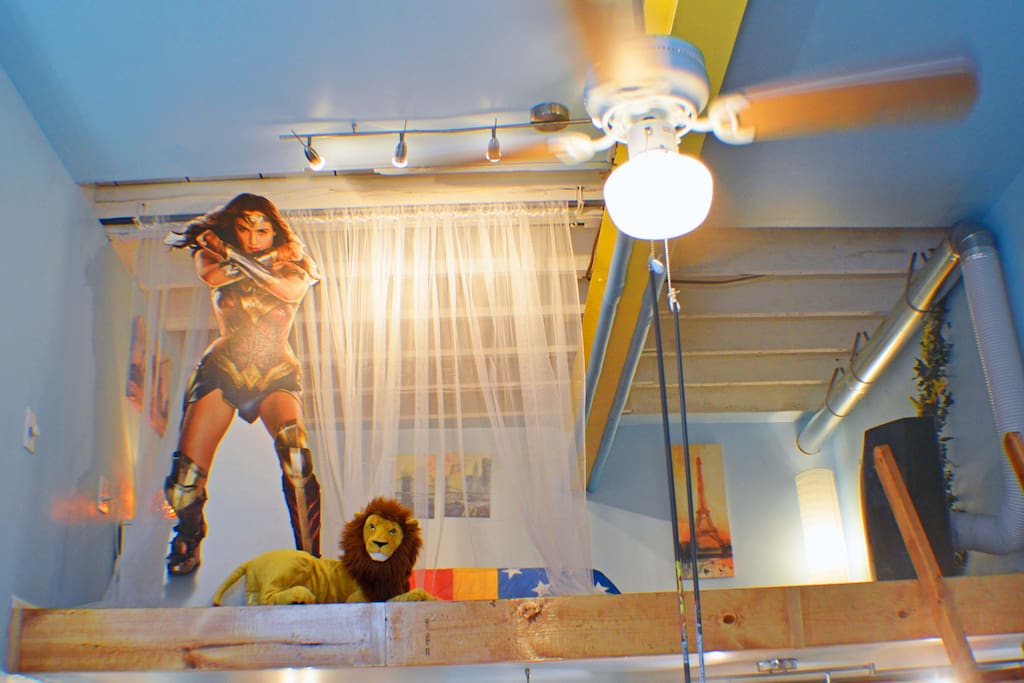 Wonder Woman is always protecting her space from EVIL